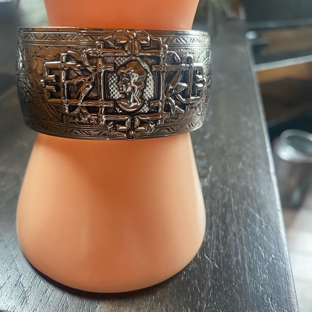 Intricate Silver Cuff Bracelet
